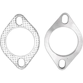 POCREATION 2PCS مجموعة اتصال شفة شفة طوقا الأنابيب الفولاذ المقاوم للصدأ العالمي لرؤوس Downpipe Catback مع مقاومة درجات الحرارة العالية تناسب مثالي in Kuwait