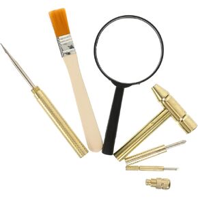 Garneck 1Set Archaeological Digging Set Dig Tool Kit with Hammer Magnifying and Brush for Pretend Play Excavation Fun in Kuwait