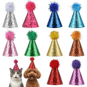 10 PCS Mini Party Hats for Stuffed Animals Cat Birthday Hat Mini Birthday Hats for Kittens Dogs Rabbits and Other Small Animals in Saudi Arabia