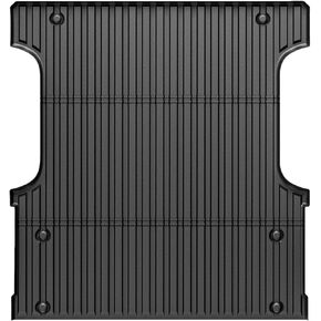 IKON MOTORSPORTS TPE Truck Bed Mat, Compatible with 2022-2024 Toyota Tundra Crew Max 5.5Ft, Custom Fit All Weather Heavy Duty 3D Rear Storage Cargo Trunk Tray Protector Liner 1PC, Black in Kuwait