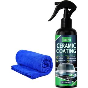 Ceramic Spray Coating 6.8oz – Hydrophobic Car Paint Sealant – Spray on & Wipe off – No White Residue – Safe on Paint Glass Trim Wheels – Includes Microfiber Towel in Kuwait