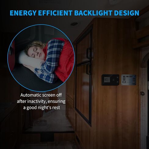 Briidea RV ترموستات جداري لمنطقة واحدة - متوافق مع Dometic 3316250.712، شاشة عرض رقمية بإضاءة خلفية، يعمل مع أنظمة Dometic 3316250.712، لمكيفات الهواء الباردة فقط، المضخة الحرارية وشريط الحرارة RV in Kuwait