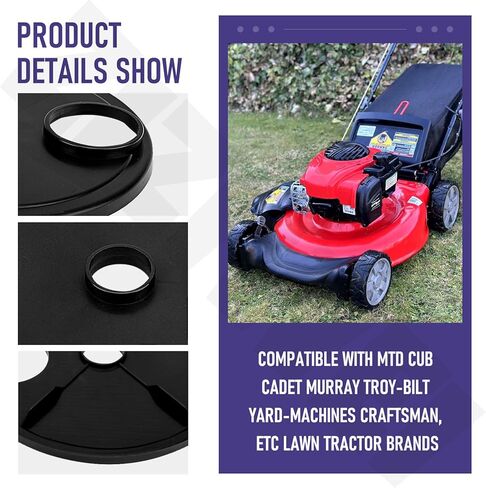 2 حزمة 731-07240A غطاء غبار العجلة لـ MTD Cub Cadet Murray Troy-Bilt Yard-Machines Pioneer XP Trail A1JC B22N B2M7 M235 B2J1 SP21 TB610 جزازة العشب، استبدال 731-07240 in Kuwait
