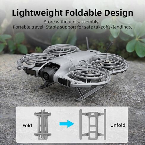 معدات الهبوط لملحقات DJI NEO 2، مجموعة أرجل الهبوط الممتدة القابلة للطي، واقي الطائرة بدون طيار لـ DJI NEO 2 Fly More Combo in Kuwait