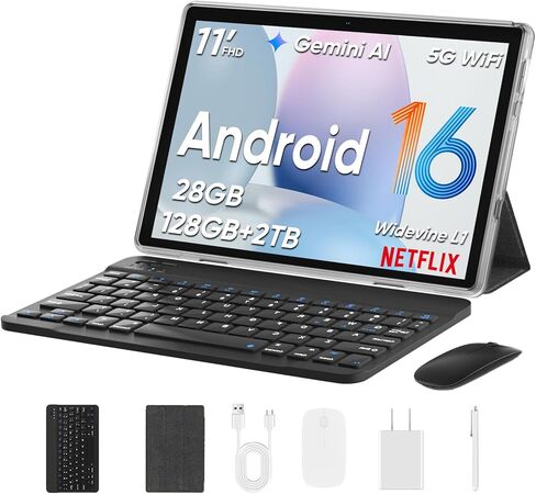 Android 14 Tablet, 11inch Tablets, 12GB+128GB+512GB, Support Face Unlock, 8000mAh Large Battery+18W Fast Charging , Octa-Core Processor, Dual Camera, Dual WiFi6, Bluetooth,HD Touchscreen Display PC in Saudi Arabia