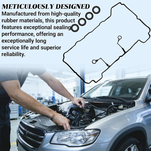 22441-2E000 حشية غطاء صمام رأس المحرك، مجموعة حشية غطاء الصمام، متوافقة مع Hyundai Tucson Elantra Sonata Kia Forte Soul Optima 2011-2019 1.8 2.0 NA استبدال VS50824R VS50644S in Kuwait