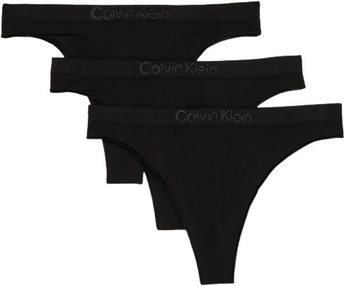 Calvin Klein Women's Bonded Flex Seamless 3-Pack Mid Rise Thong in Saudi Arabia