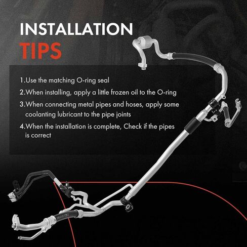 A-Premium A/C Suction Line Hose & Liquid Line Hose Assembly Compatible with Hyundai Santa Fe 2013-2018, Santa Fe Sport 2014-2018, Santa Fe XL 2019, 2.0L 3.3L in Kuwait