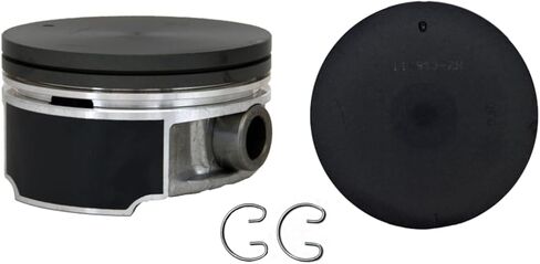 مكبس علوي مسطح فردي من LowPricedAutoParts مع حلقات ممتازة - حجم قياسي - يناسب محركات Ford 5.4L 3V SOHC V8 موديل 2004-2014 (F-150، Expedition، E-Series والمزيد) in Kuwait