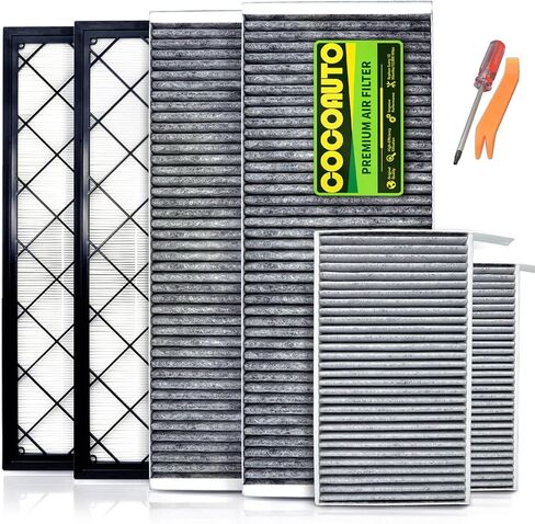 COCOAUTO Cabin Air Filter for 2015-2023 Ford F150,2017-2023 F250 F350 F450 F550 Super Duty,2018-2023 Expedition Lincoln Navigator FL3Z19N619A FP79 FP92 in Saudi Arabia