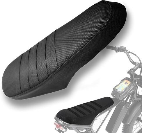 Non-Slip Seat Cover Compatible fit for Ridstar Q20/Q20 Pro Lite E-Bike,Electric Bike Soft Seat Cover (Black-White) in Saudi Arabia