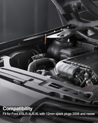 جهاز اختبار الضغط 12 مم محول مناسب لمحركات Ford 4.6L 5.4L 6.8L 3 صمامات 2008 وما بعده مع شمعات الإشعال 12 مم، استبدل 5608 in Kuwait