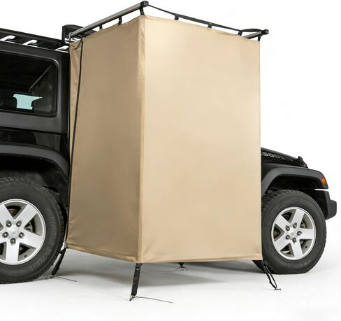 Shower Tent Awning Car Outdoor Camping Shower Tent Vehicle Side Shower Room Portable Privacy Shelter Restroom Bathroom Overland for RV Van Truck in Kuwait