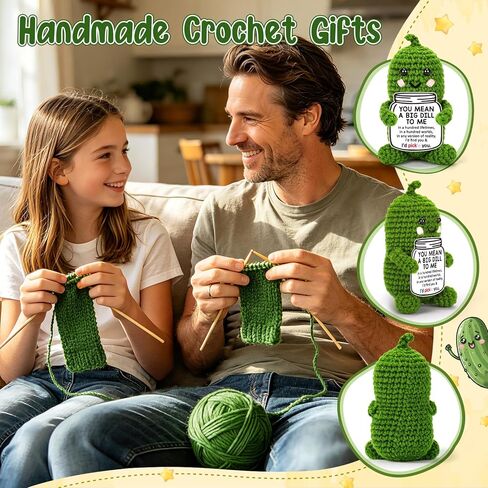 BiuNiuring Mini Funny Pickle Birthday Gifts for Men Women, Teacher Appreciation Graduation Gifts for Dads Mom Son Daughter Sister Friend Coworkers, Thank You Husband Wife Funny Small Desk Decor in Saudi Arabia