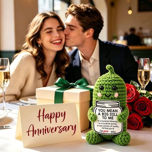 BiuNiuring Mini Funny Pickle Birthday Gifts for Men Women, Teacher Appreciation Graduation Gifts for Dads Mom Son Daughter Sister Friend Coworkers, Thank You Husband Wife Funny Small Desk Decor in Saudi Arabia