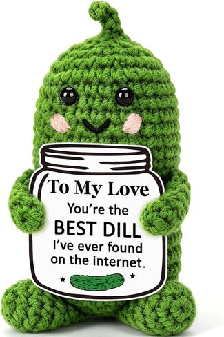 BiuNiuring Mini Funny Pickle Birthday Gifts for Men Women, Teacher Appreciation Graduation Gifts for Dads Mom Son Daughter Sister Friend Coworkers, Thank You Husband Wife Funny Small Desk Decor in Saudi Arabia