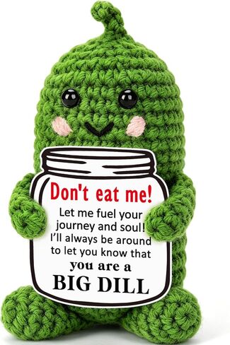 BiuNiuring Mini Funny Pickle Birthday Gifts for Men Women, Teacher Appreciation Graduation Gifts for Dads Mom Son Daughter Sister Friend Coworkers, Thank You Husband Wife Funny Small Desk Decor in Saudi Arabia