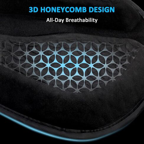 VENROCK Motorcycle Gel Seat Cushion Universal Motorcycle Seat Pad Improved Ventilation Groove Shake Rider Cushion 3D Honeycomb Breathable Structure Shock Absorption Stay Cool Comfortable in Long Rides in Kuwait