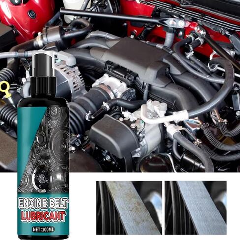 Belt Dressing Spray,Noise Reduction Quick-Dry Lubricant,100ml Car Squeak Belt Dressing Spray | for Timing Drive Rubber AC Compressor Alternator Truck Sedan SUV Indoor Outdoor in Kuwait