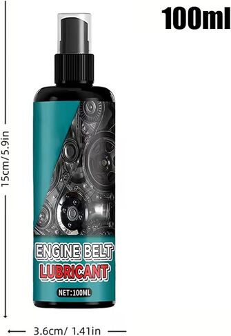 Belt Dressing Spray,Noise Reduction Quick-Dry Lubricant,100ml Car Squeak Belt Dressing Spray | for Timing Drive Rubber AC Compressor Alternator Truck Sedan SUV Indoor Outdoor in Kuwait