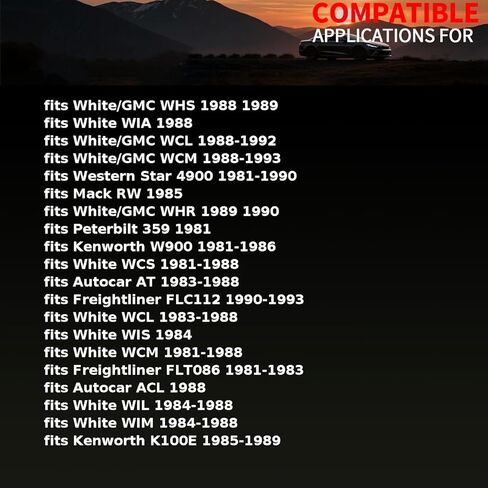 مروحة حزام محرك الملحقات تناسب Autocar، AT 1983 1984 1985 1986-1988 تناسب Freightliner FLC112، FLC120، FLT086 1981-1993 استبدال C9HS-8620-B، E2HZ-8620-B، C9HS-8A615-B 1 X in Kuwait