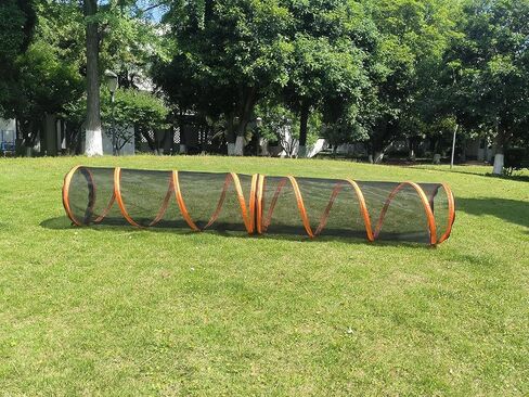 6 in 1 Pet Cat and Dog Tunnel Tent Foldable Pet Tent Outdoor Pop Up Pet Playpen Cage Fences House (Styles 1) in Kuwait