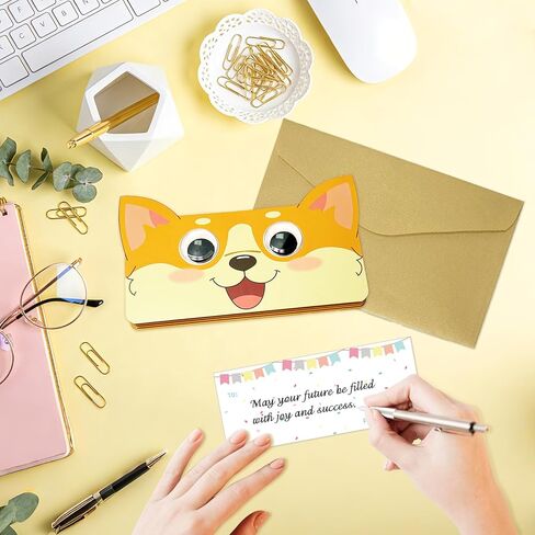 Happy Birthday Money Envelope for Cash,Birthday Card Money Holder with 6 Slots,Surprise Gift for Men Women Girls Boys,Money Gift Idea.(Corgi) in Saudi Arabia