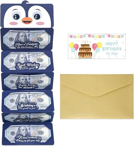 Happy Birthday Money Envelope for Cash,Birthday Card Money Holder with 6 Slots,Surprise Gift for Men Women Girls Boys,Money Gift Idea.(Corgi) in Saudi Arabia