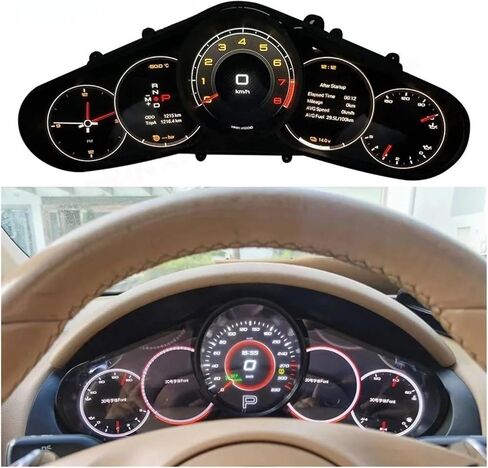 مجموعة شاشات LCD الرقمية المحدثة المجددة متوافقة مع بورش كايين 958 2011 2012 2013 2014 2015 2016 2017 2018 لوحة لوحة سيارة in Kuwait