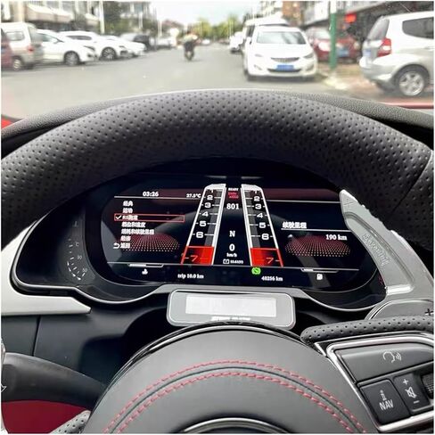 لوحة قيادة 10.25 بوصة متوافقة مع أودي A5 S5 2008-2016 LCD CARPLAY الرقمية الافتراضية قمرة القيادة أداة العنقودية ODO عداد السرعة in Kuwait