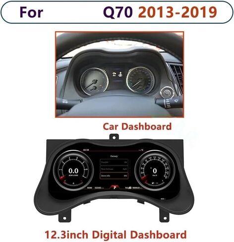 LCD لوحة القيادة الرقمية أداة العنقودية الديك عداد السرعة متوافق مع إنفينيتي Q70 2013-2019 سيارة LCD الرقمية العنقودية in Kuwait