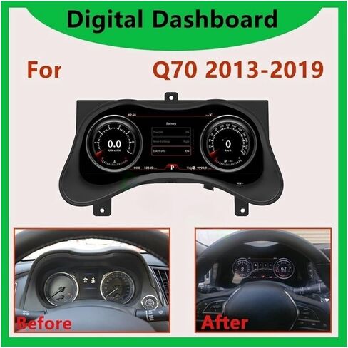 LCD لوحة القيادة الرقمية أداة العنقودية الديك عداد السرعة متوافق مع إنفينيتي Q70 2013-2019 سيارة LCD الرقمية العنقودية in Kuwait