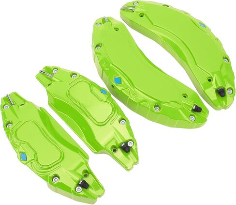 4PCS Car Caliper Cover, Aluminum Alloy Disc Brake Caliper Guard with Heat Dissipation for 2017-2023, 18in 19in Wheels Hub (Green) in Kuwait