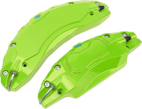 4PCS Car Caliper Cover, Aluminum Alloy Disc Brake Caliper Guard with Heat Dissipation for 2017-2023, 18in 19in Wheels Hub (Green) in Kuwait