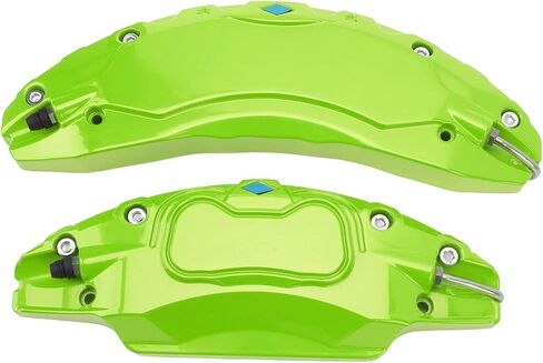 4PCS Car Caliper Cover, Aluminum Alloy Disc Brake Caliper Guard with Heat Dissipation for 2017-2023, 18in 19in Wheels Hub (Green) in Kuwait