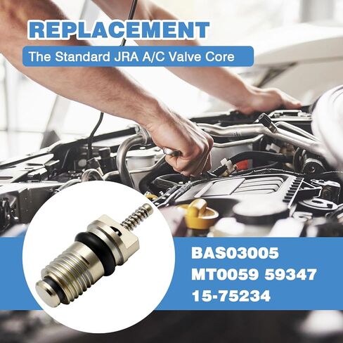 50 قطعة من صمام JRA A/C Schrader القياسي المتوافق مع قطع الغيار العالمية للسيارات 134A R12 أنظمة والمزيد من ملحقات المركبات، استبدل BAS03005 MT0059 59347 15-75234 in Kuwait