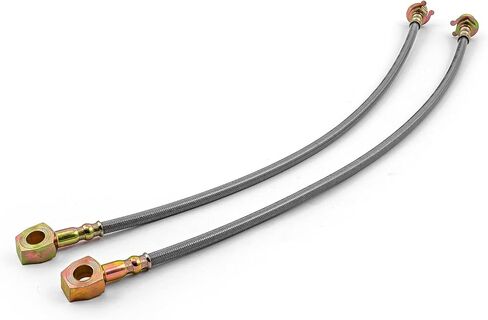 Speedmaster PCE496.1003 7/16 "Banjo 18" خطوط فرامل طويلة من الفولاذ المقاوم للصدأ (زوج) مع الأجهزة in Kuwait