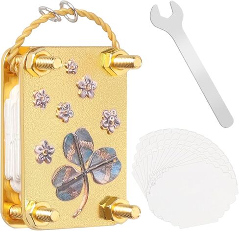 loghohu Micro Flower Press، مكبس زهور صغير مع 20 ورقة عينة قابلة لإعادة الاستخدام ومفتاح ربط معدني DIY مجموعة حفظ مكابس النباتات لمحبي الفنون والحرف اليدوية in Kuwait