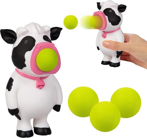 Hog Wild Pug Popper Toy - Pop Foam Balls Up to 20 Feet - 6 Balls Included - Age 4+ in Saudi Arabia