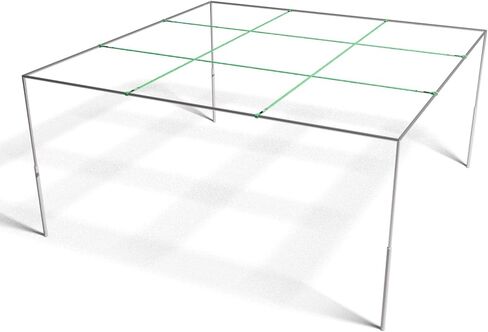 9 Square Game Indoor, Outdoor, Giant, Portable Metal, Waterproof, Quick Setup - Backyard, Beach, School, Camp, Lawn, Yard Games Fun Activity for Family, Kids, Teens & Adults in Kuwait