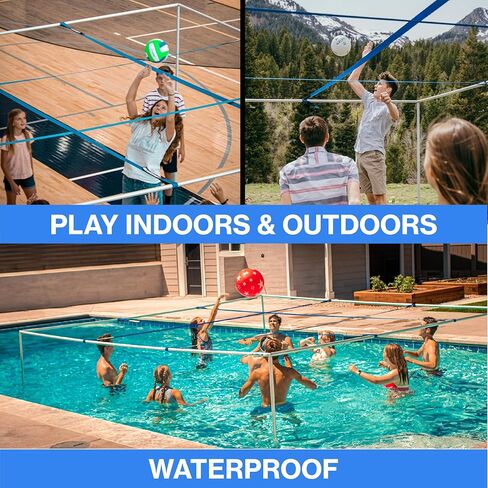 9 Square Game Indoor, Outdoor, Giant, Portable Metal, Waterproof, Quick Setup - Backyard, Beach, School, Camp, Lawn, Yard Games Fun Activity for Family, Kids, Teens & Adults in Kuwait
