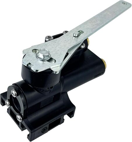 طقم صمام التحكم في الارتفاع H01501UD مع صمام تفريغ مفتوح عادةً - يستبدل 12258، 758-12258، 80-1501 - مجموعة صمام تسوية تعليق الهواء مع 3 رافعات وتركيبات لمقطورة الشاحنة RV in Kuwait
