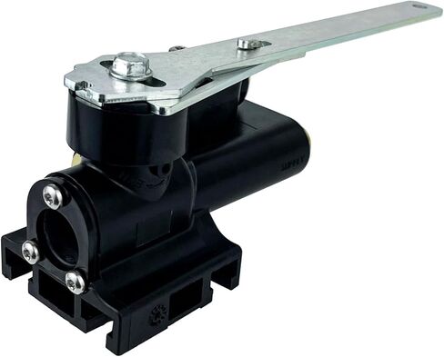 طقم صمام التحكم في الارتفاع H01501UD مع صمام تفريغ مفتوح عادةً - يستبدل 12258، 758-12258، 80-1501 - مجموعة صمام تسوية تعليق الهواء مع 3 رافعات وتركيبات لمقطورة الشاحنة RV in Kuwait