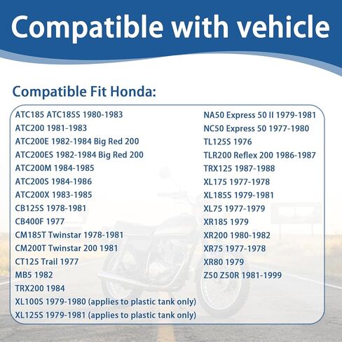 مفتاح صمام الوقود بيتكوك متوافق مع HONDA ATC 185 185S 200X 200S 200M، استبدال 16950-149-025 in Kuwait