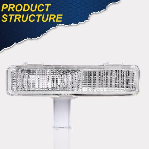 CHEDA Turn Signal Lights Compatible with Chevy Caprice 1980-1990 Plastic Lens Left & Right Bumper in Kuwait