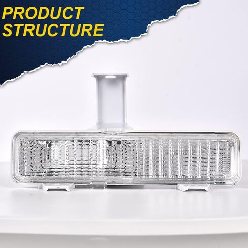 CHEDA Turn Signal Lights Compatible with Chevy Caprice 1980-1990 Plastic Lens Left & Right Bumper in Kuwait