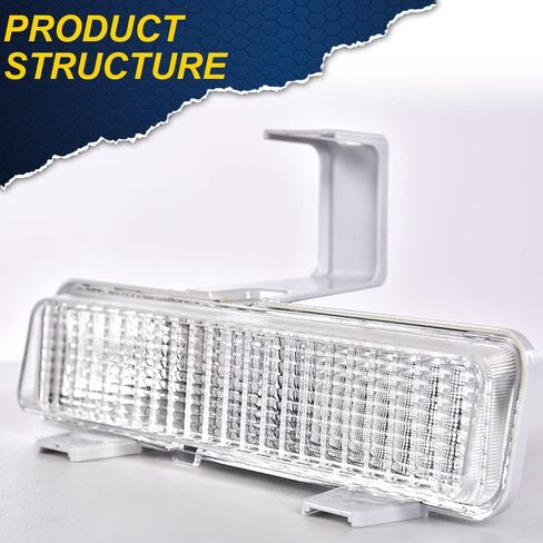 CHEDA Turn Signal Lights Compatible with Chevy Caprice 1980-1990 Plastic Lens Left & Right Bumper in Kuwait
