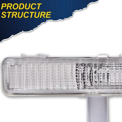 CHEDA Turn Signal Lights Compatible with Chevy Caprice 1980-1990 Plastic Lens Left & Right Bumper in Kuwait