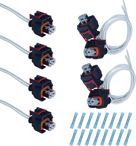 MOMYCAT 8PCS PT3739 Fuel Injector Pigtail Connector Kit - Compatible with Chevy GM 2017-2024 OEM 19368140 Replacement for Duramax L5P 6.6L V8 - Original Equipment Multi-Purpose Pigtail in Kuwait