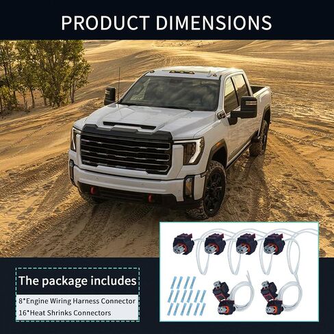 MOMYCAT 8PCS PT3739 Fuel Injector Pigtail Connector Kit - Compatible with Chevy GM 2017-2024 OEM 19368140 Replacement for Duramax L5P 6.6L V8 - Original Equipment Multi-Purpose Pigtail in Kuwait